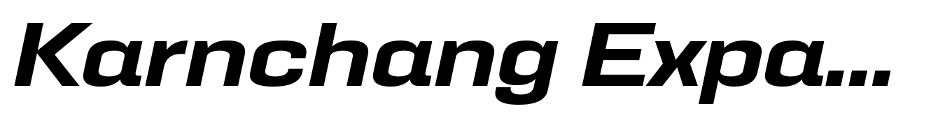 Karnchang Expanded Semi Bold Italic